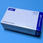 Рукавички нітрилові сині 100шт