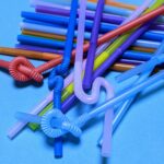 Трубочка різнокольорова з довгою гофрою